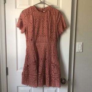 Vici blush lace dress. Soft material